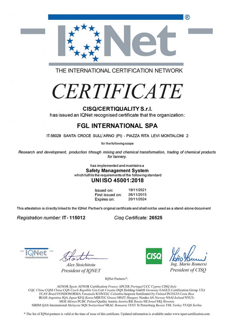 UNI EN ISO 45001:2018
