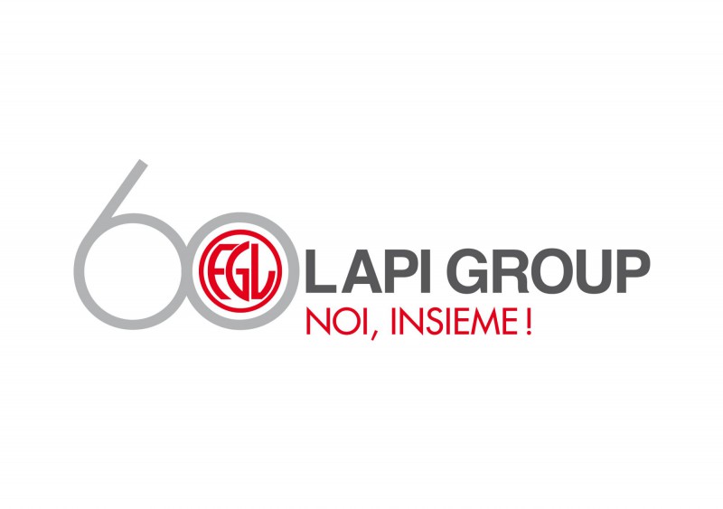 Il logo commemorativo dei sessant\'anni del Gruppo Lapi